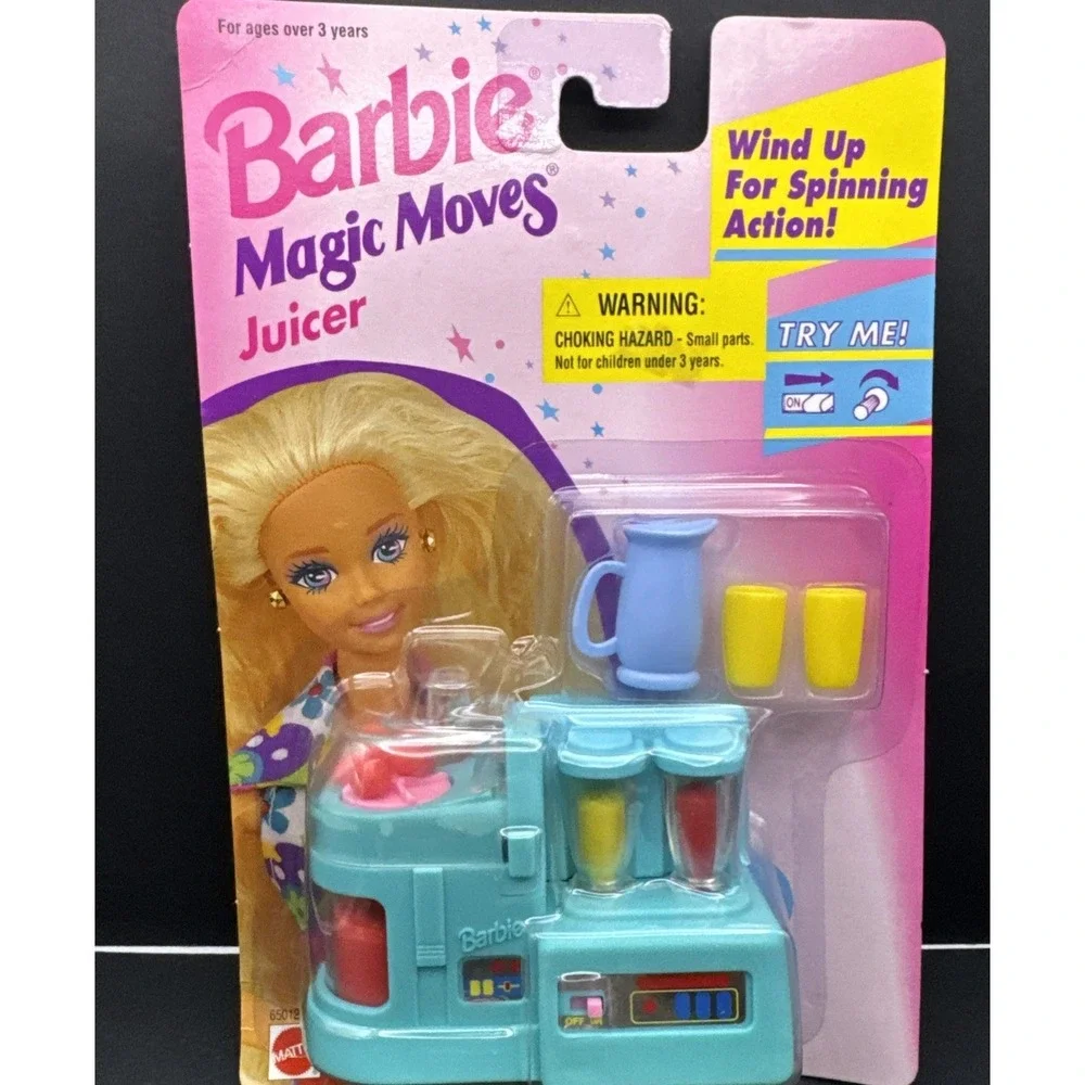 Vintage 1995 Barbie 65012-93 Magic Moves Juicer